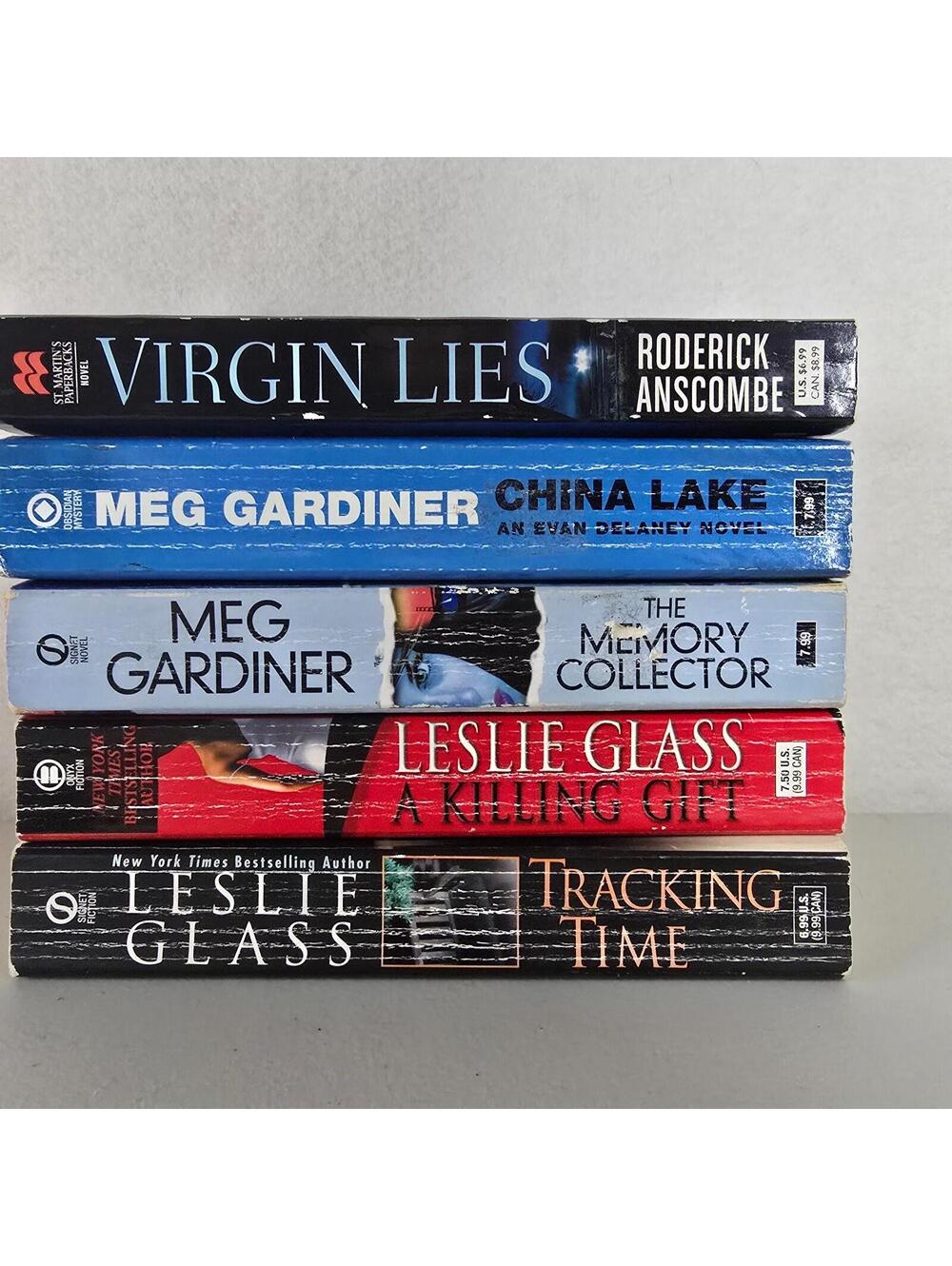 5 Mystery Suspense Books Crime Thriller Detective Gardiner Leslie Glass Anscombe